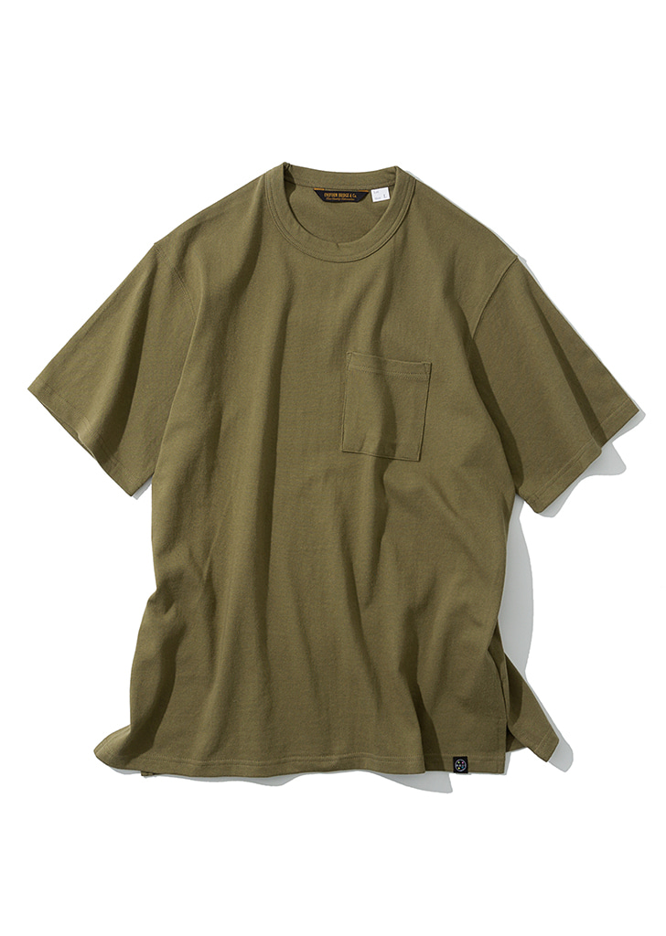마우이앤선즈x유니폼브릿지 캘리포니아 티셔츠 베이지카키